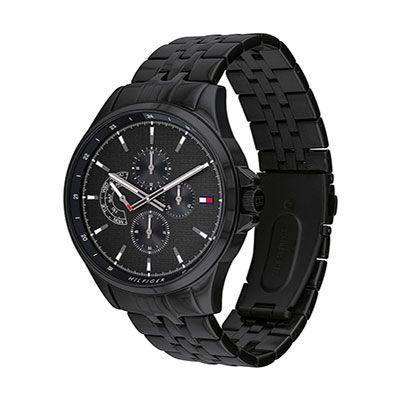 Men Black Multifunction Analogue Watch TH1791611