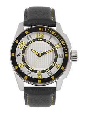 Men Off White Analogue Watch NK3089SL11_OR2
