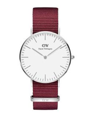 Classic Roselyn Unisex White Analogue Watch DW00100272