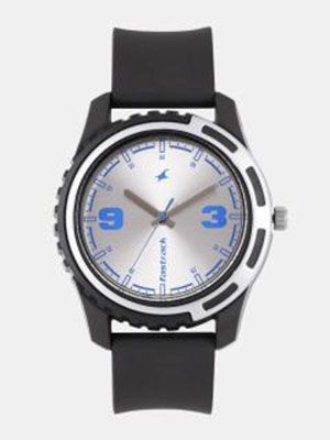 Men Silver-Toned Analogue Watch NJ3114PP02C