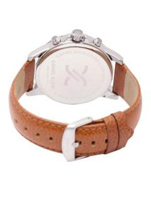 Exclusive Men Silver-Toned & Brown Analogue Watch 11333-5