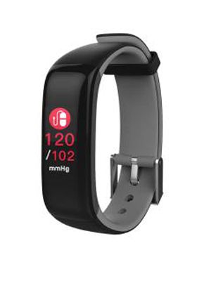 Unisex Grey Fit Pro Waterproof Smart Band With HD Color Display