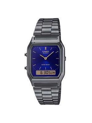 Unisex Silver-Toned Analogue and Digital Watch D183