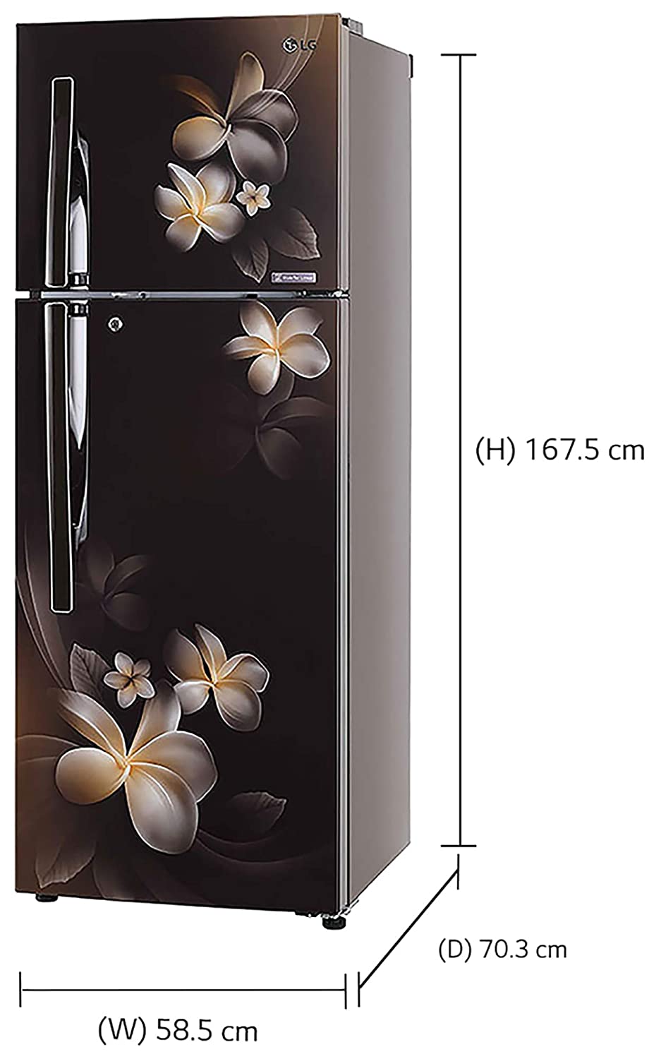 GL-T322RHPN 308 Ltr Double Door Refrigerator