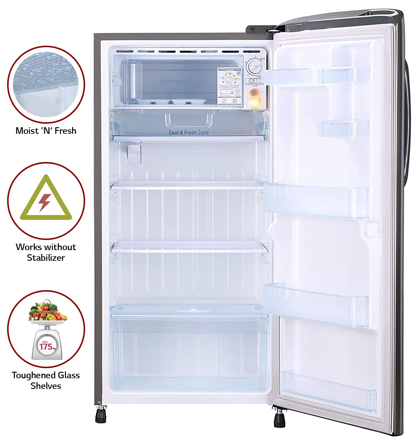 GL-B221APZY 215 Ltr Single Door Refrigerator