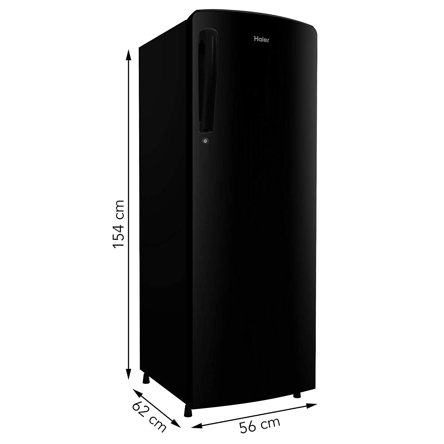 HRD-2623BKS-E 262 Ltr Single Door Refrigerator