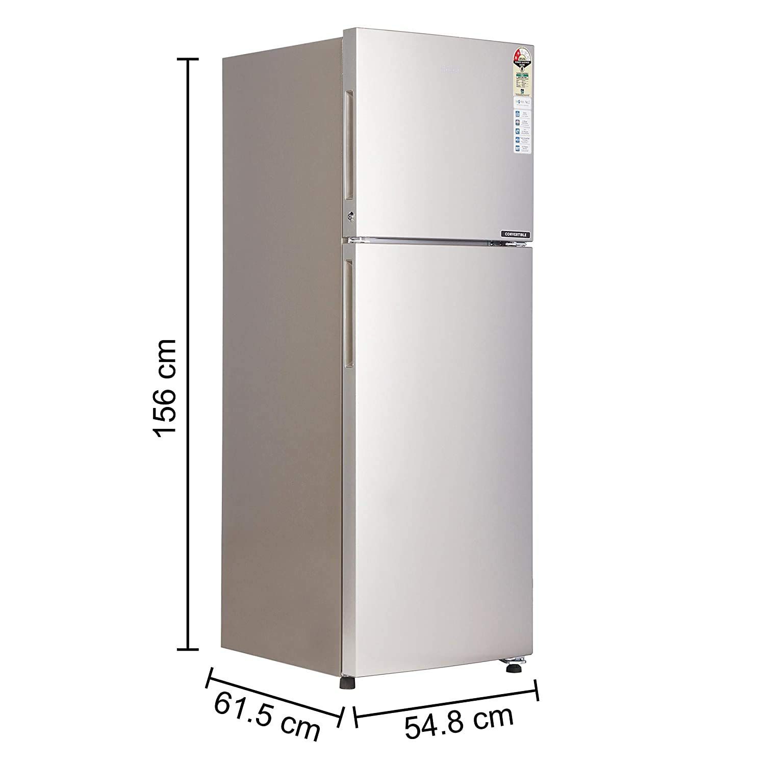 HEF-25TGS 258 Ltr Double Door Refrigerator
