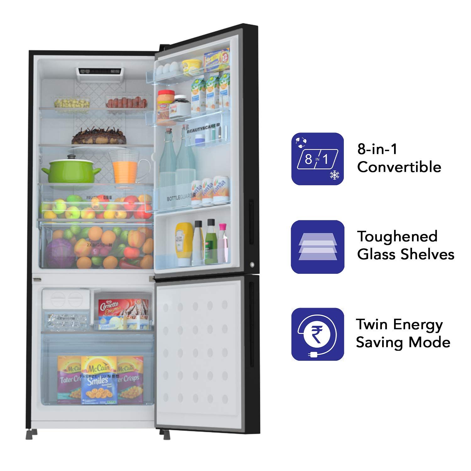 HRB-2764PBG-E 256 Ltr Double Door Refrigerator