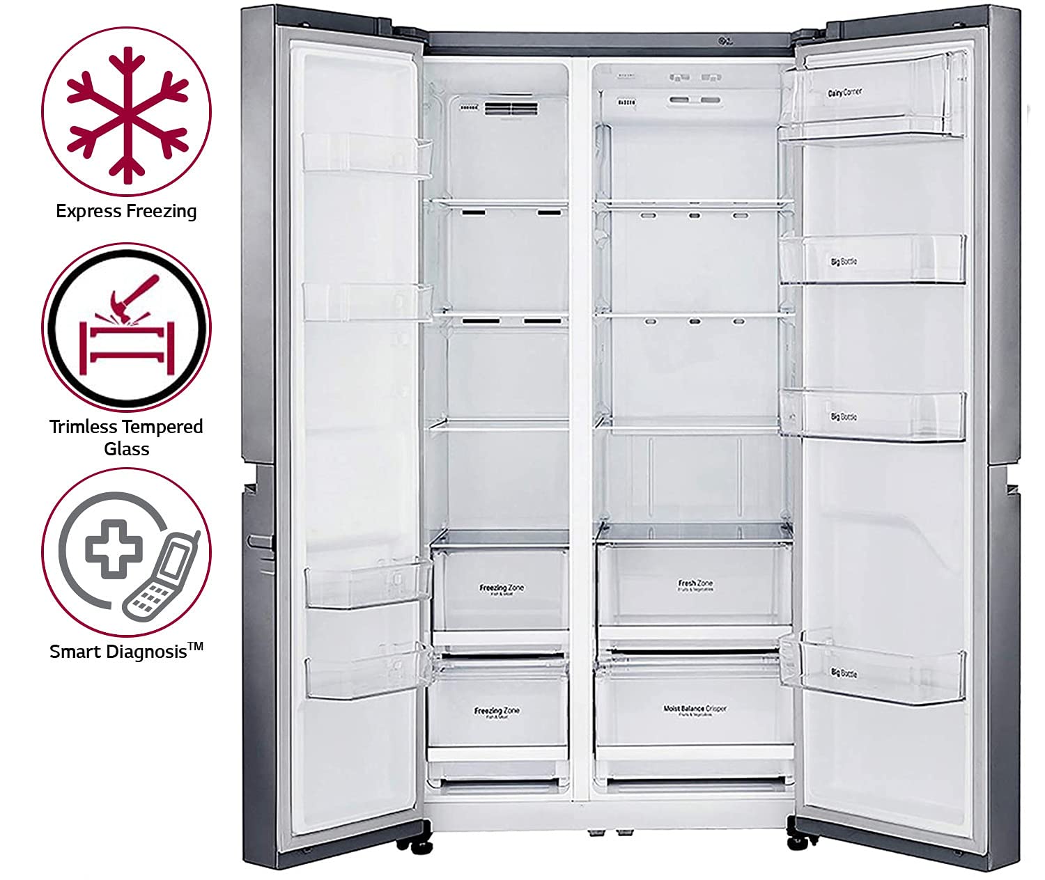 GC-B247SVUV 687 Ltr Side-by-Side Refrigerator