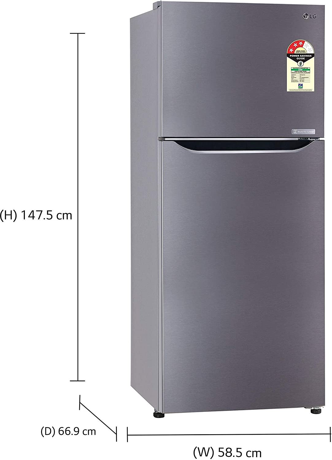 GL-C292SPZU 260 Ltr Double Door Refrigerator