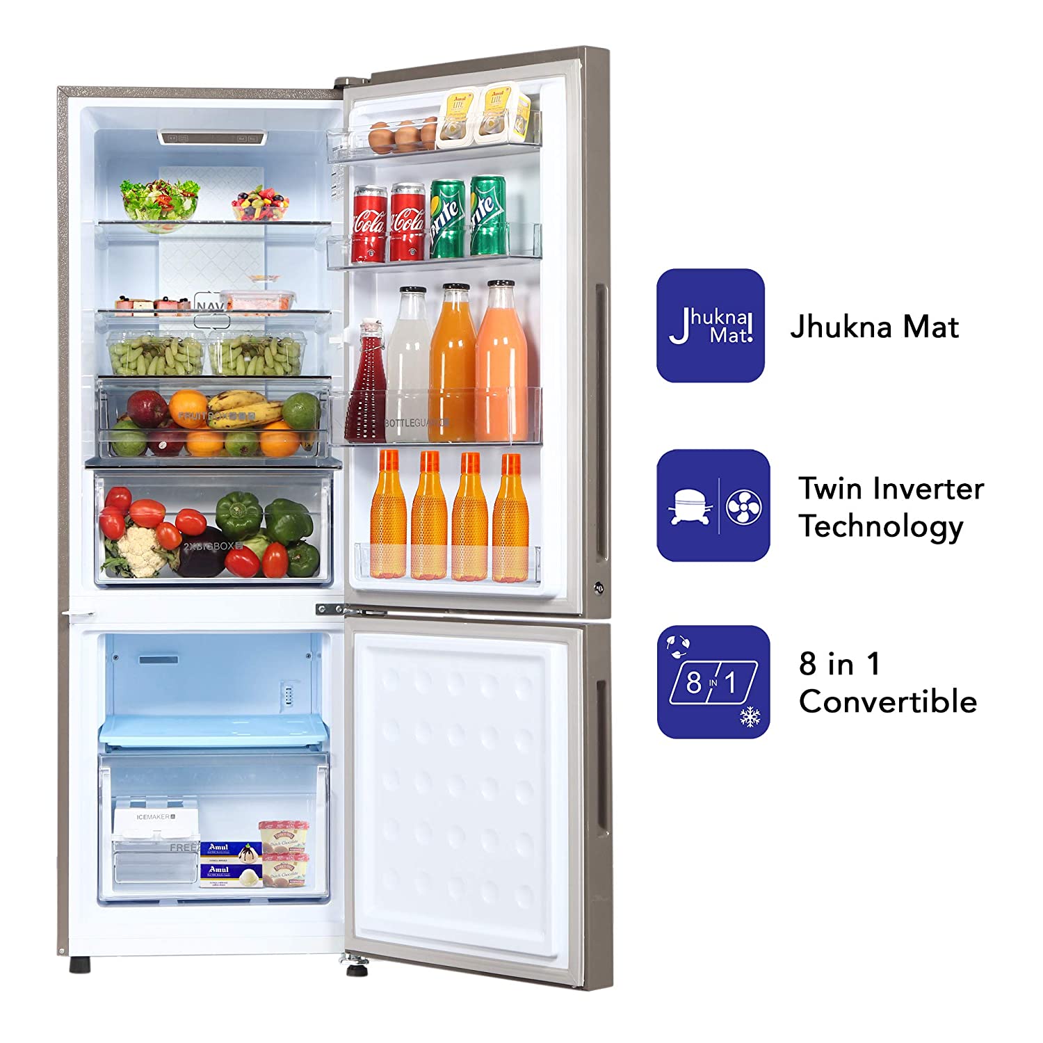 HRB-2764PMG-E 256 Ltr Double Door Refrigerator