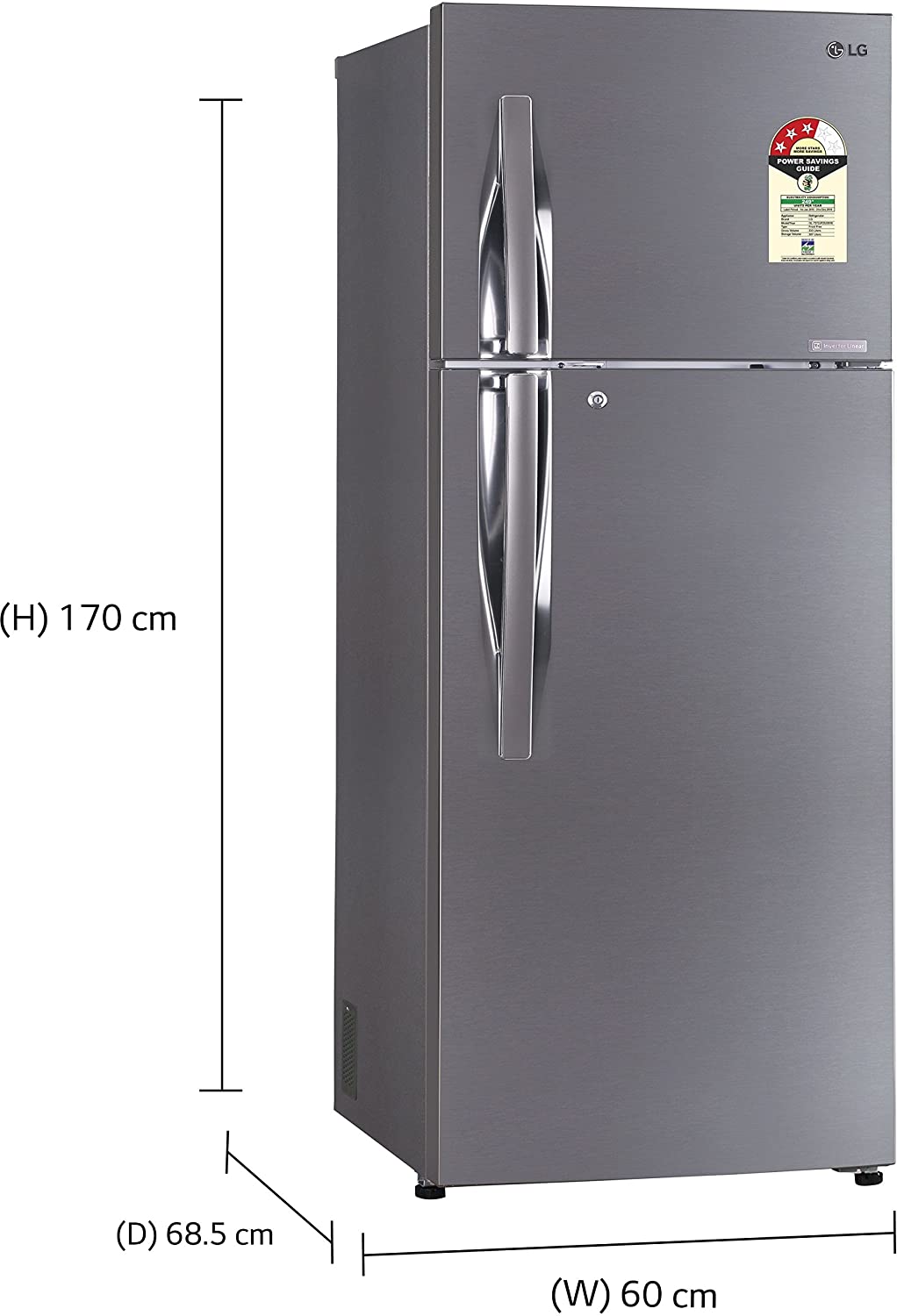 GL-T372JPZU 335 Ltr Double Door Refrigerator