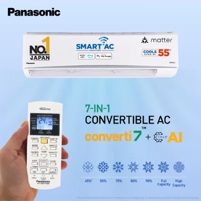 CS/CU-QU26BKYFM 2.2 Ton 4 Star Inverter Smart Split Air Conditioner