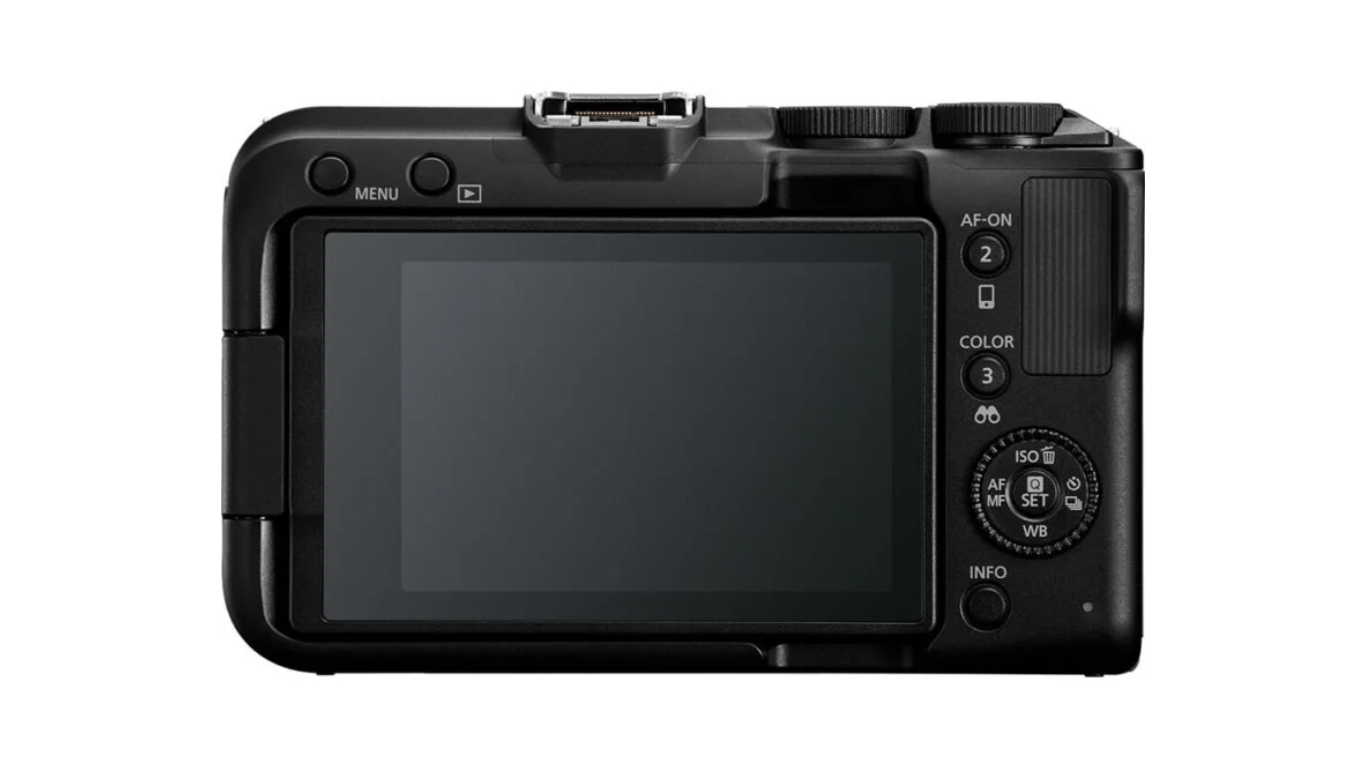 Canon r50 v mirror less camera back .png