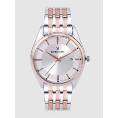 Premium Men Silver-Toned Analogue Watch DK12219-4