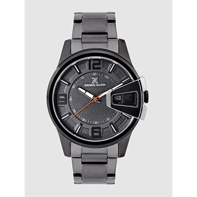 Premium Men Charcoal Grey Analogue Watch DK12231-4