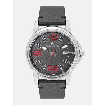 Premium Men Charcoal Grey Analogue Watch 12131-2