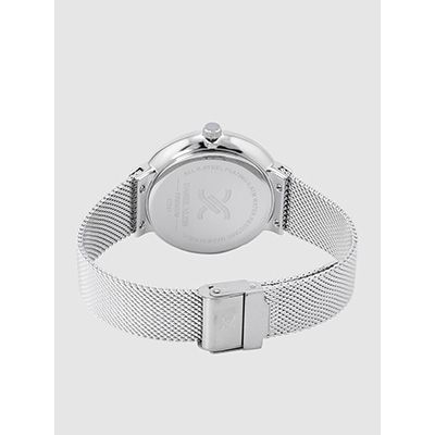 Premium Set of 2 His & Her Silver-Toned Analogue Watches DK12241-1