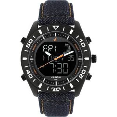 38034NL01 Denim Collection Analog-Digital Watch - For Men