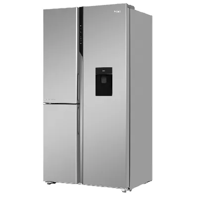 HRT-683WISU1 592L 3 Door Inox Steel SBS Refrigerator with Water Dispenser