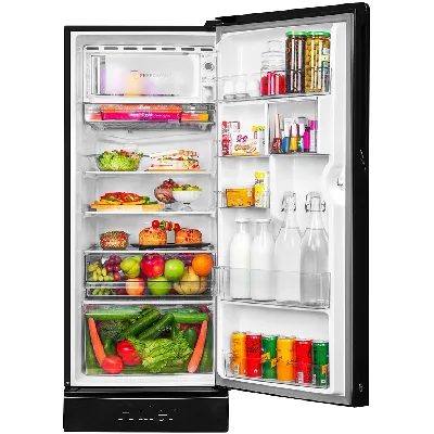 HRD-2103PEG-P 190 L, 3 Star, Emerald Glass Finish Direct Cool Single Door Refrigerator