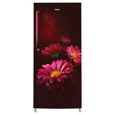 HRD-2105CRH-P 190 L, 5 Star, Red Hilton Finish Direct Cool Single Door Refrigerator