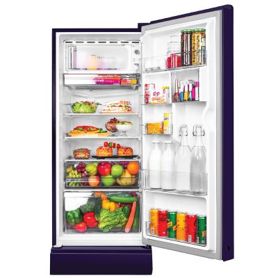 HRD-2105PMH-P 190 L, 5 Star, Marine Hilton Finish Direct Cool Single Door Refrigerator with Base Drawer
