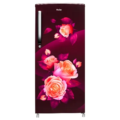 HRD-2263CRR-N 205 L, 3 Star, Red Rose Finish Direct Cool Single Door Refrigerator