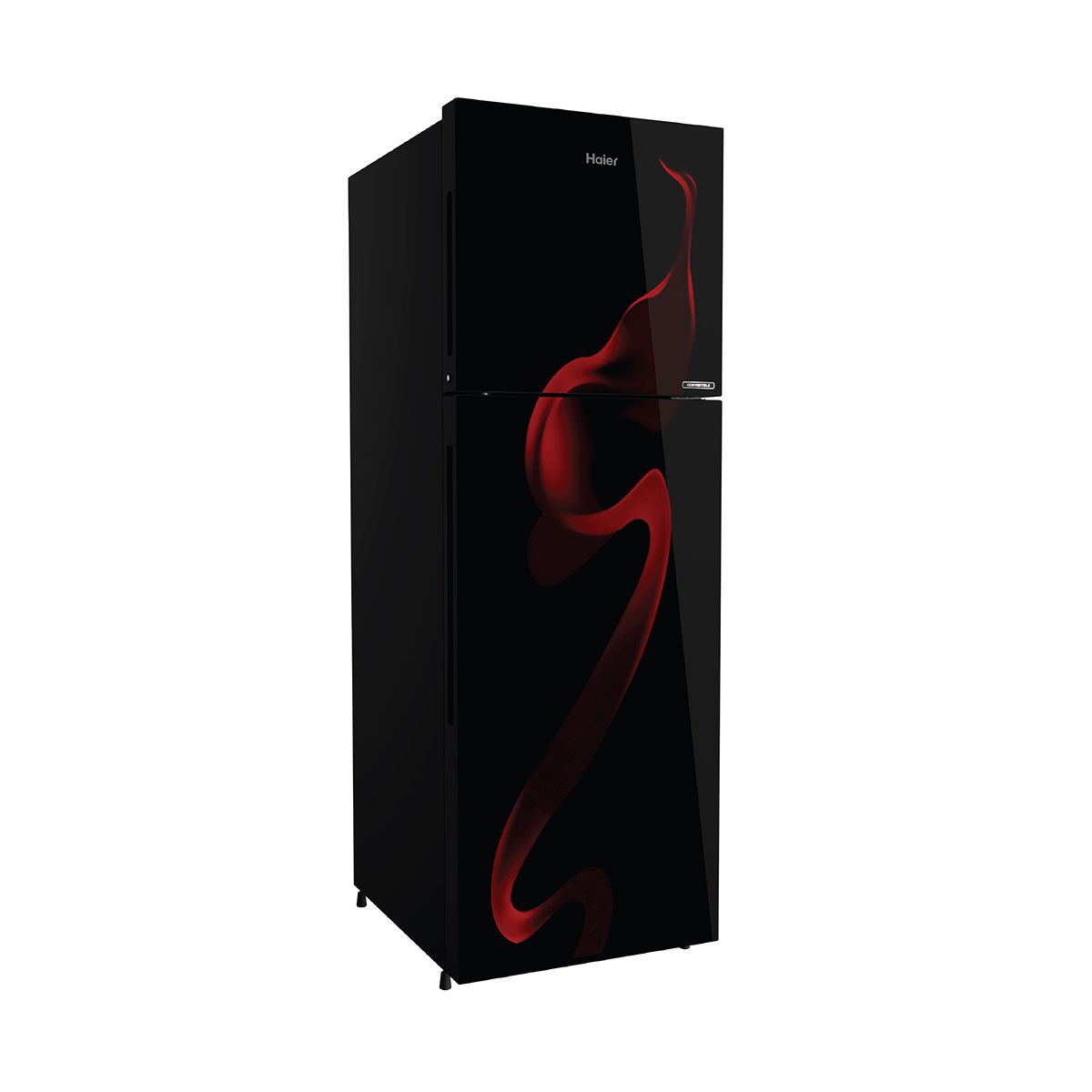 HRD-2353PSG-P 215 L , 3 Star, Spiral Glass Finish Direct Cool Single Door Refrigerator with Base Drawer