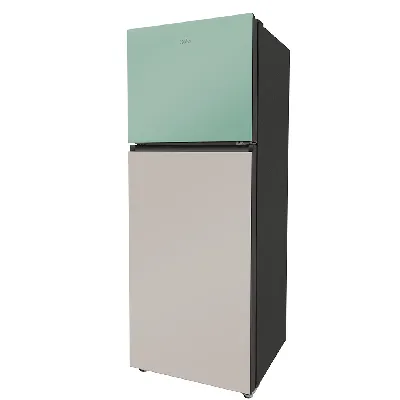 HRF-3783SGG-P Vogue Series 328L, Sage Green Glass Finish, Top Mount Frost Free Refrigerator