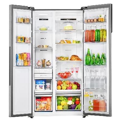 HRS-682SSU1 602L, Stabilizer Free Operation, WiFi Enabled, Side By Side Frost Free Refrigerator