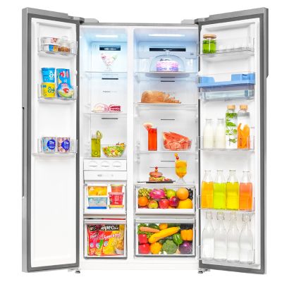 HRS-682SWDU1 596 L, Stabilizer free Operation, WiFi Enabled, Side By Side Frost Free Refrigerator
