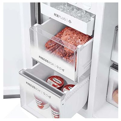 HRT-683FG 628 Litres, Convertible Side By Side Refrigerator