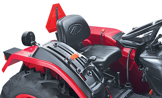 Mahindra Jivo 245 DI mini tractor seat.png