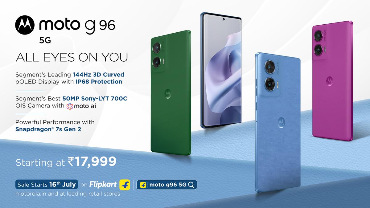 Moto G96 5G Launched in India With Snapdragon 7s Gen 2 SoC & 50-Megapixel Sony Lytia 700C Primary Rear Camera.jpg