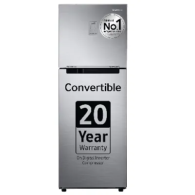 RT28C3733S8 236 L Convertible Freezer Double Door Refrigerator
