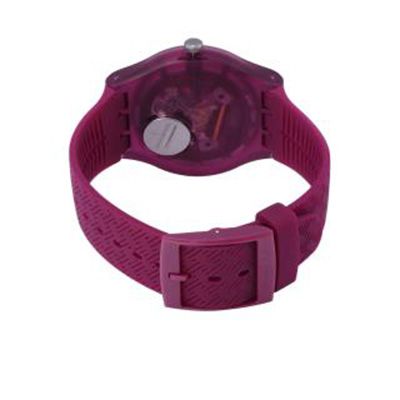 Unisex Burgundy Swiss Made Analogue Watch SUOR709