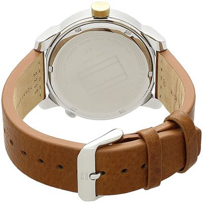 Men Blue Leather Analogue Watch TH1791553