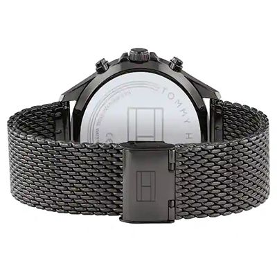 White Dial Grey Stainless Steel Strap Watch