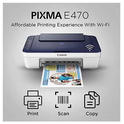 Pixma E477 Multi Function Inkjet Printer