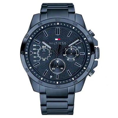 Blue Dial Analog Watch