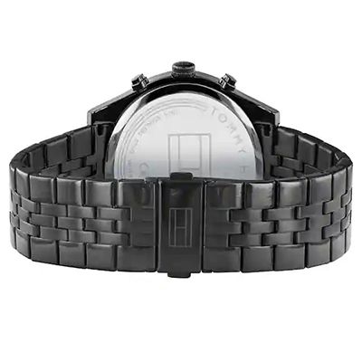 Black Dial Stainless Steel Watch