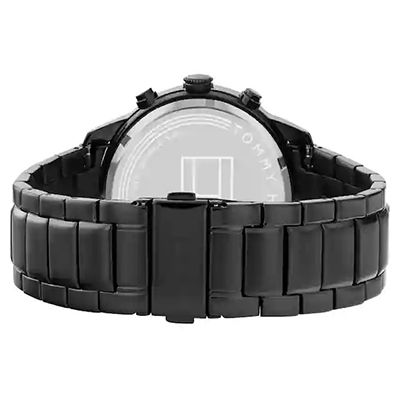 Black Dial Stainless Steel Strap Watch for Men