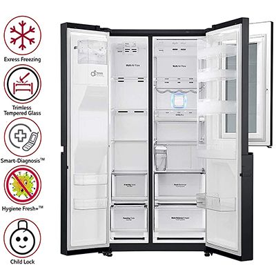GC-X247CQAV 668 Ltr Side-by-Side Refrigerator