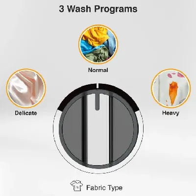 30316 Magic Clean 8.5kg 5 Star Semi Automatic Washing Machine