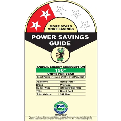 73192 Icemagic Powercool 184L 2 Star Single Door Refrigerator