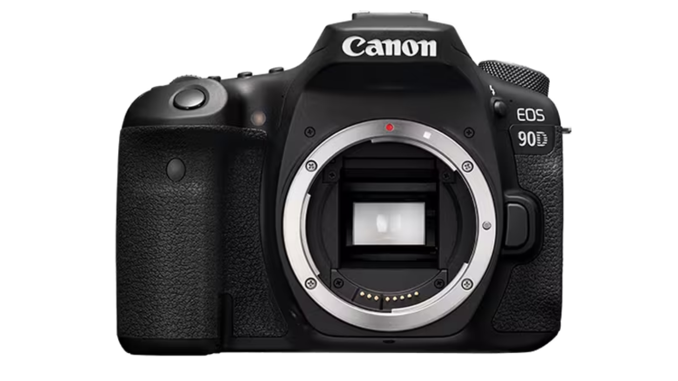 canon EOS 90D DSLR Camera front .png