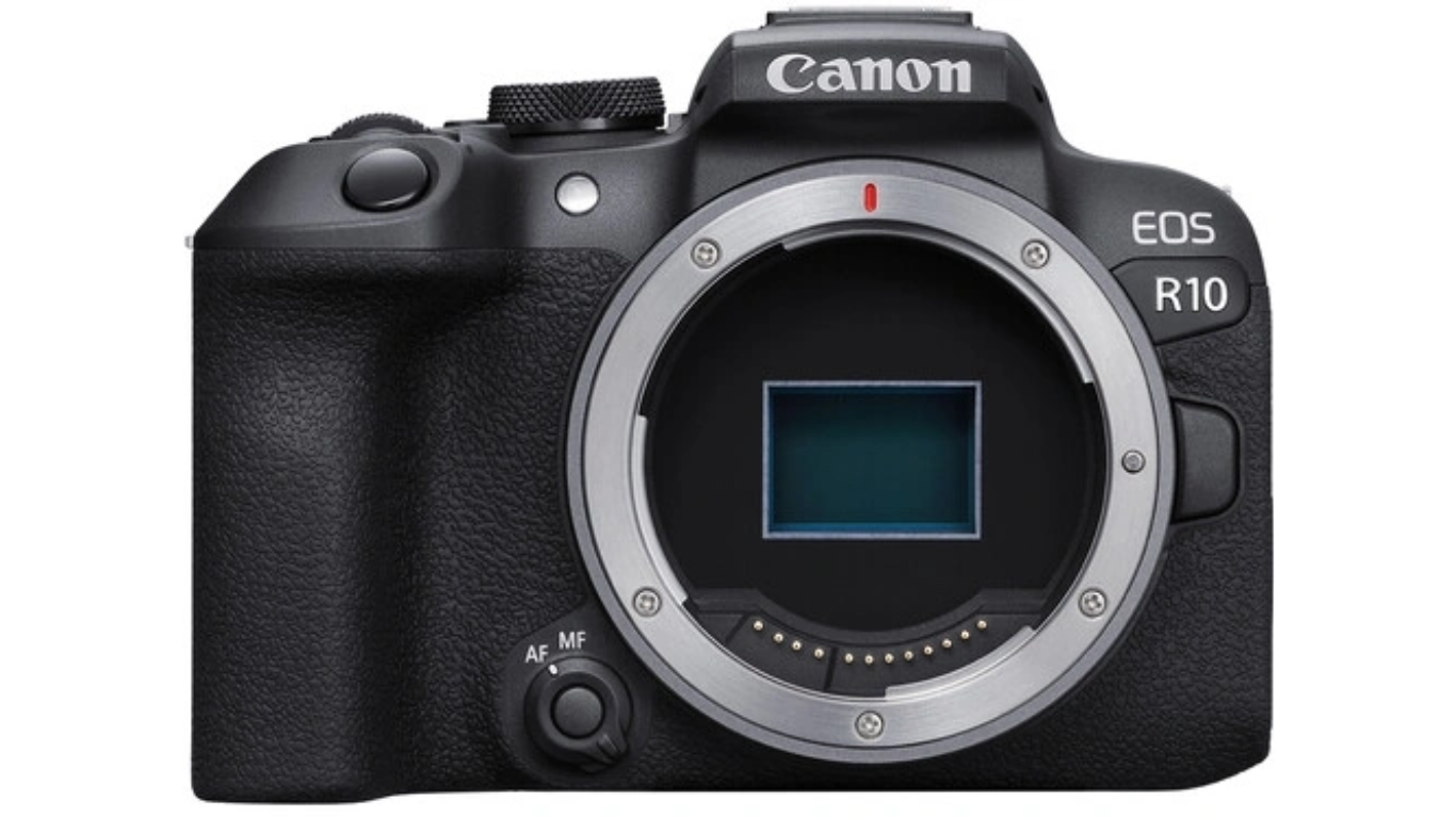 canon EOS R10 Mirrorless Camera front.png