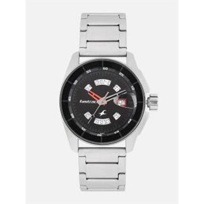 Men Black Analogue Watch NK3089SM03_OR2