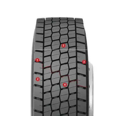 Ralson DR15 295/80R22.5	